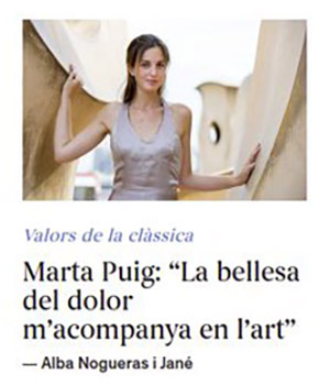 Premsa Valors de la Classica Marta Puig